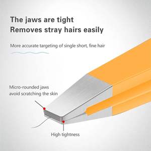 Pinzas de Acero con Alto Contenido de Carbono para Cejas, Kit para Eliminar Vello Facial, Vello Encarnado y Astillas, Apto para Mujeres y Hombres - Product Image 2