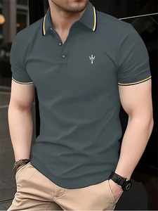 Camiseta de hombre, nueva moda, polos de hombre, camiseta polo informal de verano de manga corta con estampado 3D, estilo casual y holgado para la calle. - Product Image 3