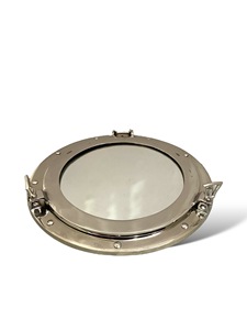 12'' Art Deco Round Aluminum Handmade Nautical Ship Porthole <b>Mirror</b>-Eco-Friendly Decor for Home Office or Hotel - Product Image 3