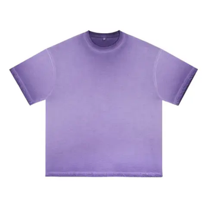 T-shirt décontracté pour homme, coupe ample, col rond, manches courtes, 100% coton, imprimé en sérigraphie, vert lime - Product Image 4