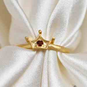 925 Sterling <b>Silver</b> <b>Garnet</b> <b>Ring</b> Matte Look Handmade Luxury Gemstone Jewelry Womens Gift Engagement Party Wedding Anniversary - Product Image 2