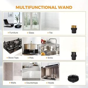 Home Use Multi Surface <b>Mini</b> <b>Steam</b> Cleaning Machine High-Pressure Handheld <b>Steam</b> <b>Cleaner</b> for Kitchen Grease Upholstery Fabric <b>Car</b> - Product Image 6