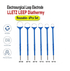 6 Electrodos de Bucle Electroquirúrgico LLETZ LEEP Reutilizables, Puntas de Cauterización por Diatermia de Acero Inoxidable de Grado Médico, Monopolares - Product Image 3