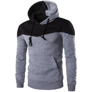 Sudadera con capucha para hombre, prenda deportiva masculina de poliéster 100% con logotipo impreso personalizado, jersey liso con bolsillo, venta al por mayor, fábrica de primavera - Product Image 2