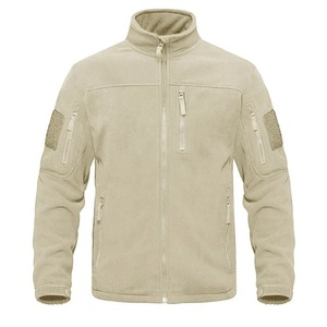 Veste tactique en polaire pour homme, bleu marine, col montant, poches zippées, manches longues, respirante, hiver - Product Image 5