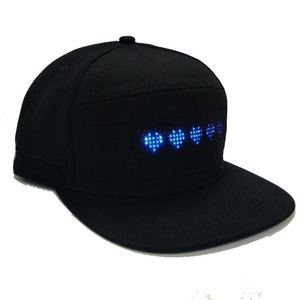 Có thể sạc lại đa ngôn ngữ <span class=keywords><strong>LED</strong></span> Baseball Cap lập trình ứng dụng hiển thị cho di chuyển thông tin thiết bị quảng cáo - Product Image 6