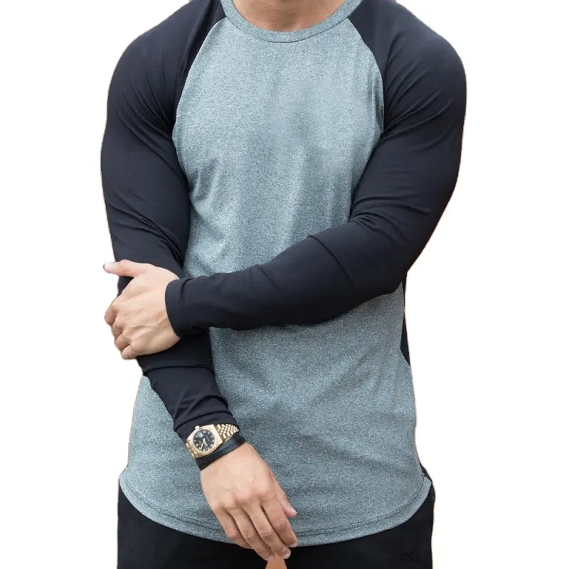 Men's Cool Dry Compression Long Sleeve Baselayer Athletic Sports T-Shirts Tops Men