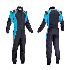 Combinaison de moto pour homme à manches longues, noire et bleue, coupe-vent, pour l'hiver - Product Image 4