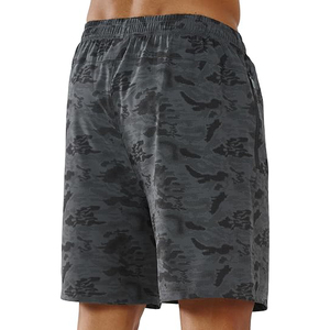 Pantaloncini Sportivi da <span class=keywords><strong>Uomo</strong></span> Camouflage ad Asciugatura Rapida con Tasca con Zip, Vita Elastica, Vestibilità <span class=keywords><strong>Bermuda</strong></span>, Stile Casual Sportivo - Product Image 3
