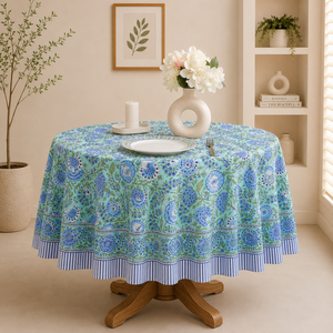 Cotton <b>Round</b> Tablecloth for Enhanced Dining Experience Wedding Decor <b>Table</b> <b>Cover</b> Boho Custom Sizes Tablecover Christmas Gift - Product Image 1