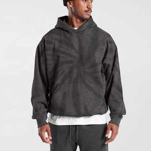 New Wholesale Men's Cotton <b>Plain</b> Heavy Weight Oversized Full <b>Plain</b> <b>Hoodie</b> Custom Logo OEM Pullover Blank Solid <b>Hoodies</b> 2026 - Product Image 2