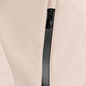 Men's Beige Hooded Windproof Softshell <b>Jacket</b> With <b>Zipper</b> Closure Casual Autumn Wear - Product Image 5