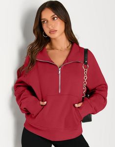 Sudadera Deportiva Ligera de Media Cremallera para Mujer, de Secado Rápido, para Correr, Gimnasio, Fitness y Entrenamiento - Product Image 6