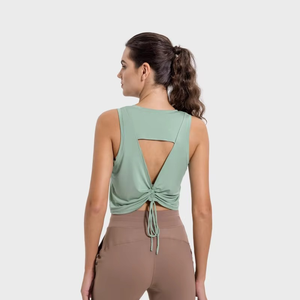 Top Corto sin Mangas para Mujer, Ligero, para Fitness, Yoga, Ropa Deportiva, Top de Entrenamiento, Nueva Llegada, Top de Yoga - Product Image 6