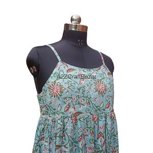 Vestido sin mangas elegante 100% algodón puro, el más vendido para mujer, ideal para fiestas en la playa o salidas nocturnas, disponible al por mayor. - Product Image 4