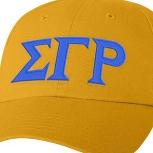 Gorra Premium Pastel con Letras Sigma Gamma Rho, Bordada en Dorado, para Mujer, Ajustable, Casual, Universitaria, Personalizada, Sororidad Griega - Product Image 5