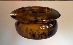 Vintage Amber Glass <b>Bangle</b> <b>Bracelet</b> Unisex Gift Jewelry Lampwork Style Resin <b>bangle</b> <b>bracelets</b> for women jewelry <b>bangles</b> for girl - Product Image 2
