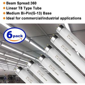 Tubo Fluorescente T8 de 18 Pulgadas, 15 Vatios, Ahorro de Energía, Compatible con Sylvania para GE F15/D, 6500K, Luz Diurna, Base G13 Bi-Pin, Paquete de 6 - Product Image 2