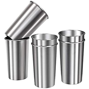 Trending Stainless Steel Tumbler <b>Cup</b> Eco-Friendly Unbreakable Drinking Glass Stackable Metal Pint <b>Cup</b> For Outdoor <b>Camping</b> - Product Image 3