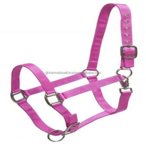 2025 vente en gros Triple pli Nylon cheval licou avec matériel en zinc massif équitation Nylon licou avec des tailles et des couleurs personnalisées - Product Image 4