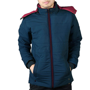Chaqueta Acolchada Ligera Resistente al Agua para Hombre - Chaqueta con Cuello Alto y Cremallera Sólida a Prueba de Viento para Deportes al Aire Libre en Invierno - Product Image 1