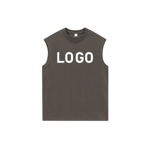 Men Cotton Summer Casual Clothing Gym Wear Shirts <b>Easy</b> wear Sleeveless Vest O Neck Tank Top Breathable Quick Dry Men Tank Tops - Product Image 4