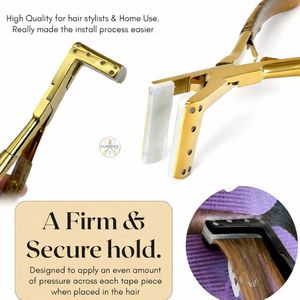 Pinzas y Herramientas Profesionales de Alta Calidad para Extensiones de Cabello de Acero Inoxidable con Empuñadura de Plástico - Product Image 4