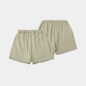 Pantalones cortos de tela de lana para hombre, gruesos, informales, para gimnasio, con cordón en la cintura - Product Image 4