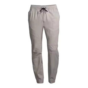 Pantalon Cargo Jogger Homme 2025 Kaki 100% Coton Coupe Slim Personnalisé OEM Meilleures Techniques de Conception Article Long Décontracté Uni Vente en Gros - Product Image 1