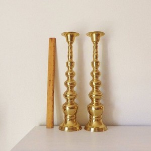 Support à bougies en laiton de luxe, porte-bougie décoratif en métal pour table à manger, mariage, fête, décoration de la maison, hôtel, centre de table - Product Image 1