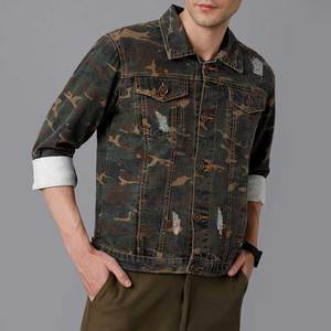 Fabriqué à Sialkot Livraison rapide Emballage personnalisé Veste en jean pour homme Prix de gros Veste en jean vintage délavée style hip hop - Product Image 1