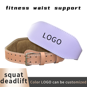 Unisex <b>Tan</b> Leather Waist Support <b>Belt</b> with Metal Buckle Durable Design for Adults - Product Image 3