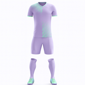 ชุดเสื้อฟุตบอลพร้อมคุณสมบัติแห้งเร็วสำหรับใช้ในการเล่นกีฬา ชุดทีมฟุตบอลที่มีโครงสร้างทนทานสำหรับการใช้งานซ้ำได้ - Product Image 1