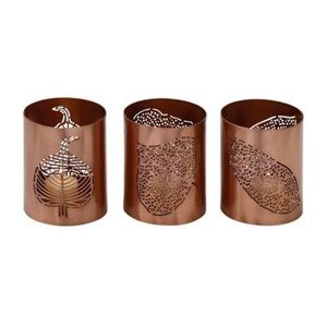 Support de bougie votive en métal filigrané doré en gros – Lanterne élégante ajourée pour mariages, événements, tables de restaurant - Product Image 6