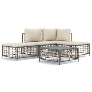 Set Lounge da Giardino Antracite Beige - Product Image 2