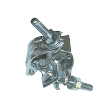 Vaishnav SF-1005.27 Raccord fixe à double pince réglable en acier forgé galvanisé blanc, certifié BS-1139/EN74, pour échafaudage de haute performance