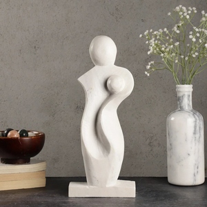 Abstract Mother Child Sculpture Family for Figurine Modern Minimalist Statue Contemporary Home Decor Artistic Handicraft Marble - Product Image 6