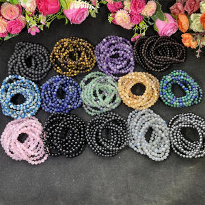 Natural Crystal <b>Bracelets</b> 6-10 mm Bead Healing Gemstone <b>Bracelets</b> Amethyst Onyx Chrysocolla Rose Quartz Lapis Selenite Amazonite - Product Image 6