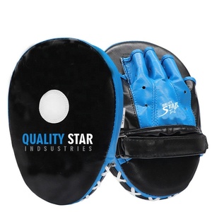 Almohadilla de enfoque de boxeo de alta calidad, boxeo, Muay Thai, Kickboxing, cuero de vaca, guantes de enfoque de perforación - Product Image 6