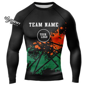 Rashguards de MMA Unisex al Por Mayor Más Vendidos, Hechos con Spandex/Nylon de Secado Rápido y Manga Larga a un Precio Razonable - Product Image 5