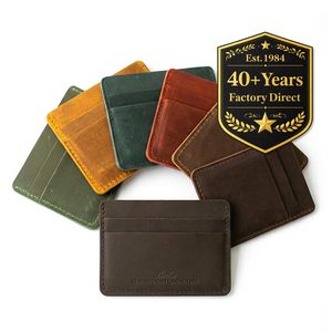 Cartera Delgada con Logotipo Personalizado al por Mayor, Estuche para Tarjetas con Grabado Nacional para Tarjetas de Crédito - Product Image 1