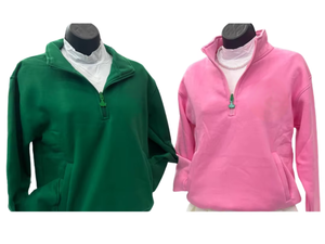 Sweat-shirt unisexe à col roulé et fermeture éclair sur le côté, en polaire polyester/coton, brodé de lettres grecques, collection hiver Premium Sorority Inc. - Product Image 6