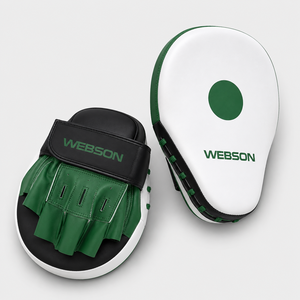 Webson Boxing <b>Focus</b> Mitts Black Blue Leather Velcro Closure Training Gear for Adults Martial Arts Sparring cheap price - Product Image 2
