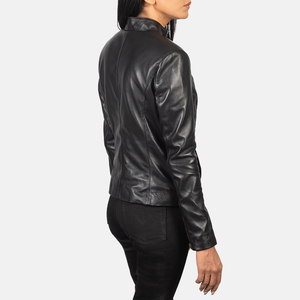 Wholesale Women's Studded Genuine <b>Leather</b> Motorcycle <b>Jacket</b> Luxury Slim Fit Punk Rock Women <b>Leather</b> <b>Jackets</b> for Ladies Fashion - Product Image 2