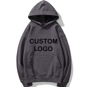 เสื้อฮู้ดผู้ชายสีดำ ผ้าฝ้าย 100% เฟรนช์เทอร์รี่ แขนยาว ทรงปกติ ผ้าถัก ใส่ได้ในฤดูใบไม้ผลิ ผ้าไม่ยับ - Product Image 3
