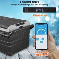 Congélateur portable pour voiture 12 volts, 95 L, double zone, réfrigérateur-congélateur de camping (prise EU)