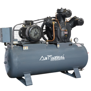 Compresseur d'air industriel à piston avec réservoir de stockage, compresseur à piston robuste pour usage en usine, atelier et production. - Product Image 2