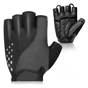<b>Half</b> Finger Cycling Gloves Breathable Non <b>Slip</b> PU Material Unisex Summer Pull On Closure - Product Image 4