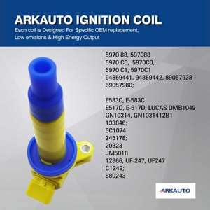 คอยล์จุดระเบิด ARKAUTO Performance รุ่น UF247 90919-02239 90919-02262 สำหรับรถยนต์ TOYOTA CELICA COROLLA MATRIX MR2 SPYDER เครื่องยนต์ <span class=keywords><strong>1.8</strong></span> L4 1ZZ - Product Image 5