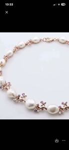 Elegante Collar de Perlas de Agua Dulce Chapado en Oro para Mujer con Diseño de Joyería para Boda - Product Image 6
